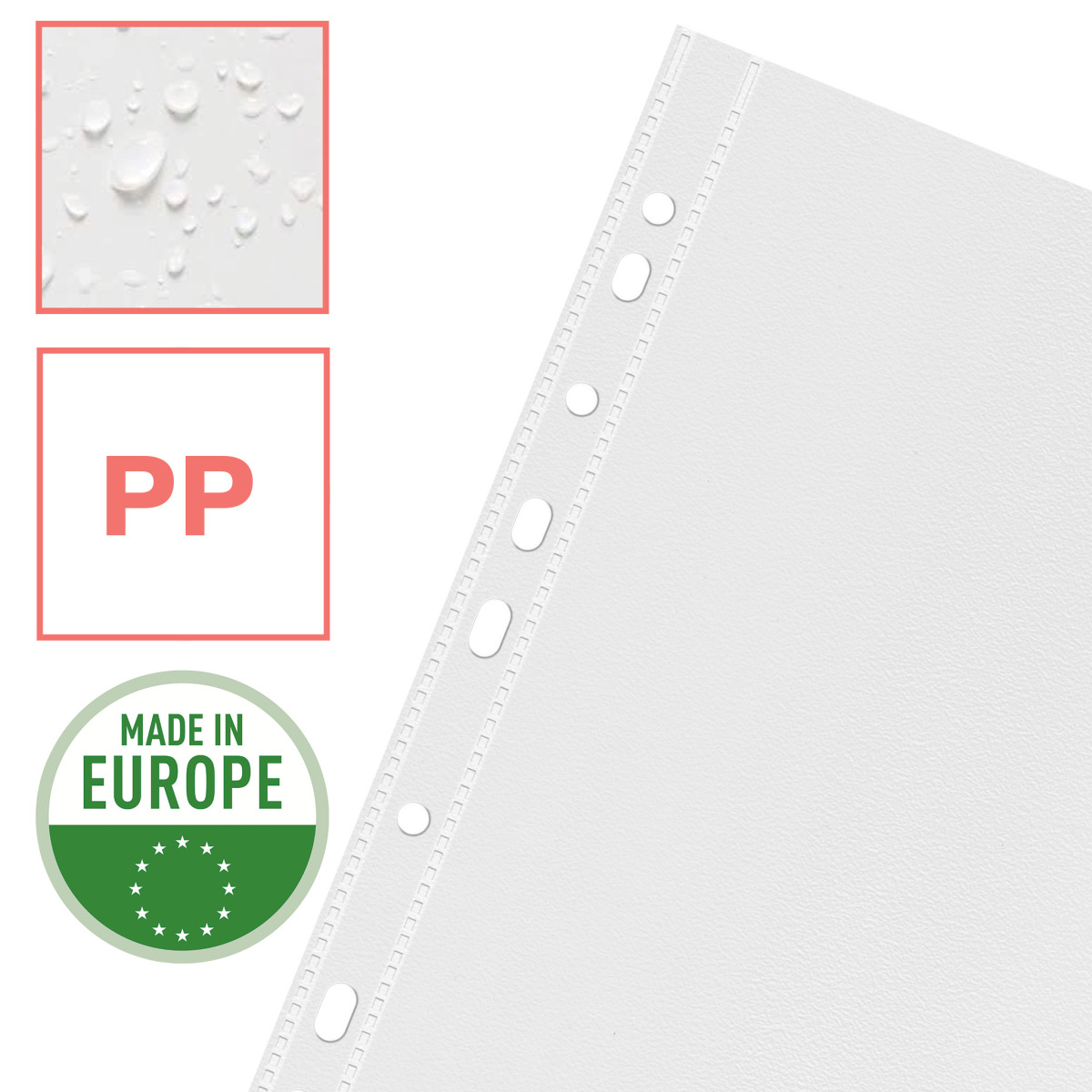 Folie Protectie A4 43 Microni 25/Set Reciclabila Colour'Breeze Esselte