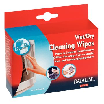 Servetele Curatare Monitor 12 Uscate/12 Umede Dataline Esselte