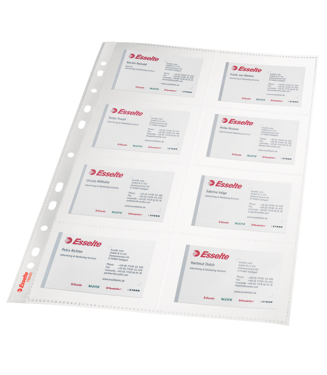 Folie Protectie A4 Pentru Carti De Vizita 10/Set 105 Microni Ess