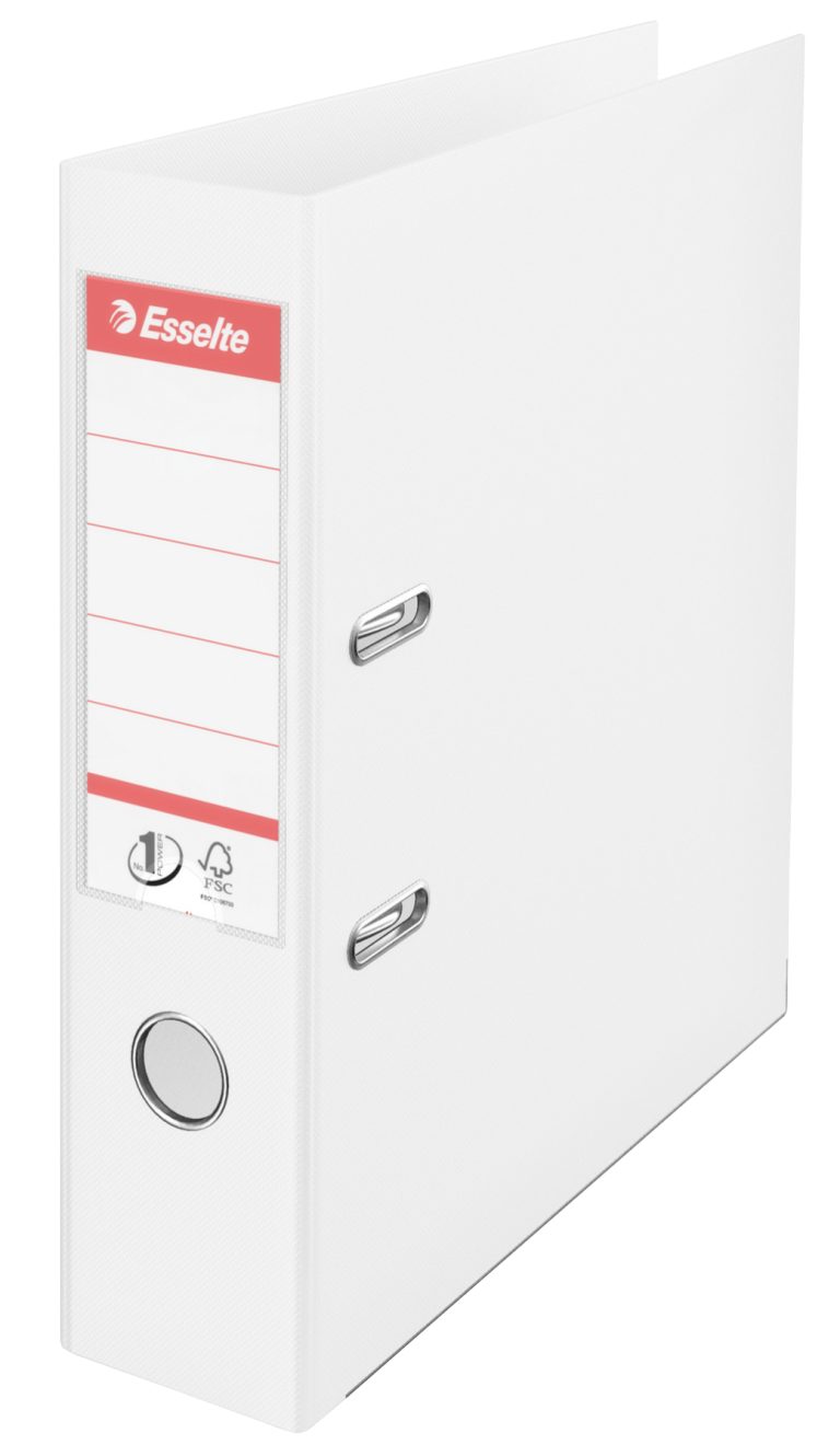 Biblioraft Plastifiat Int-Ext 7.5cm Alb Vivida Nr1 Power Esselte
