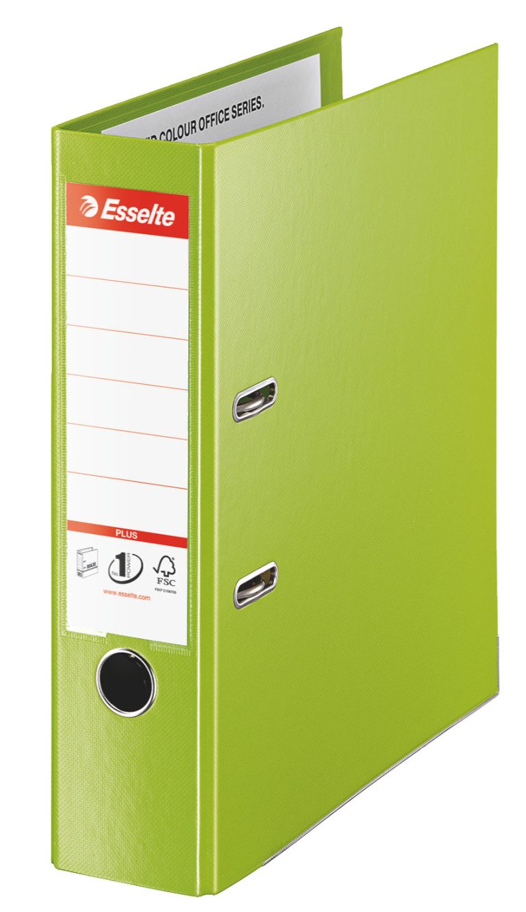 Biblioraft Plastifiat Int-Ext 8cm Verde Jumbo Plus Esselte