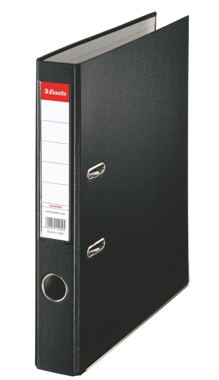 Biblioraft Plastifiat 5cm Negru Economy Esselte