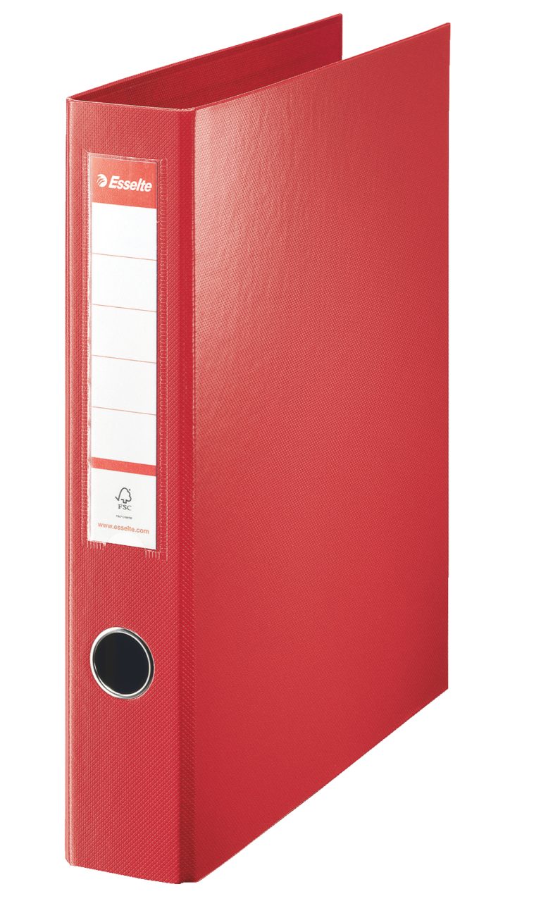 Caiet Mecanic A4 4 Inele 40mm/60mm Rosu Jumbo Esselte