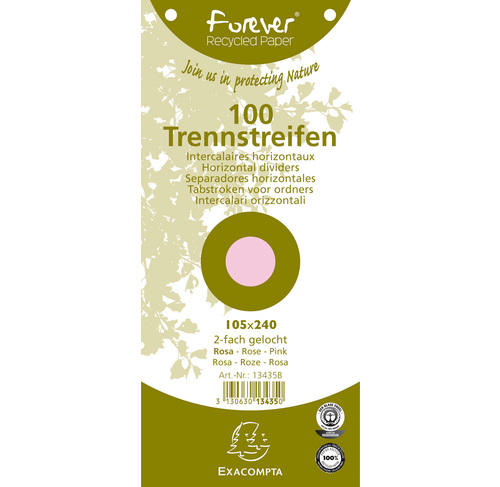 Separatoare Carton 105*240mm Roz Exacompta