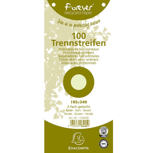 Separatoare Carton 105*240mm Verzi Exacompta