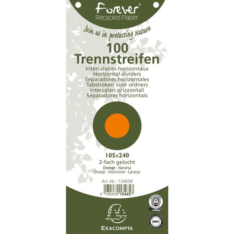 Separatoare Carton 105*240mm Portocalii Exacompta