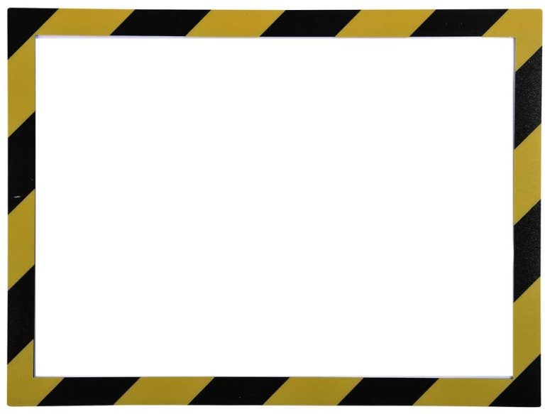 Folie Magnetica A4 Margine Negru/Galben Exacompta