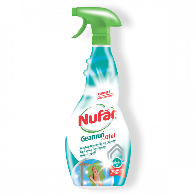 Detergent Geam Cu Pulverizator 500ml Otet Farmec