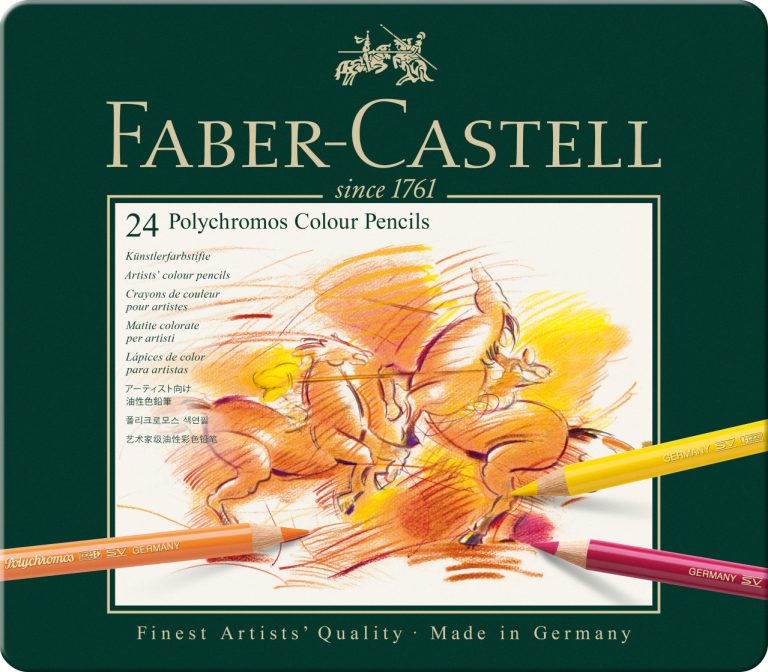 Creioane Colorate 24 Culori Polychromos Faber-Castell