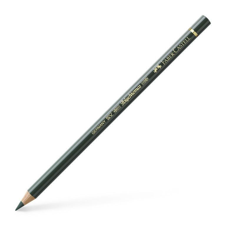 Creion Colorat Polychromos Verde Oxid De Crom Inchis Faber-Caste