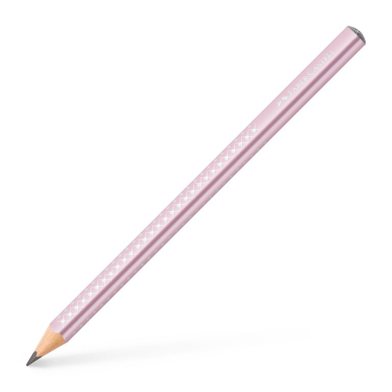 Creion Grafit B Sparkle Jumbo Rose 2023 Faber-Castell