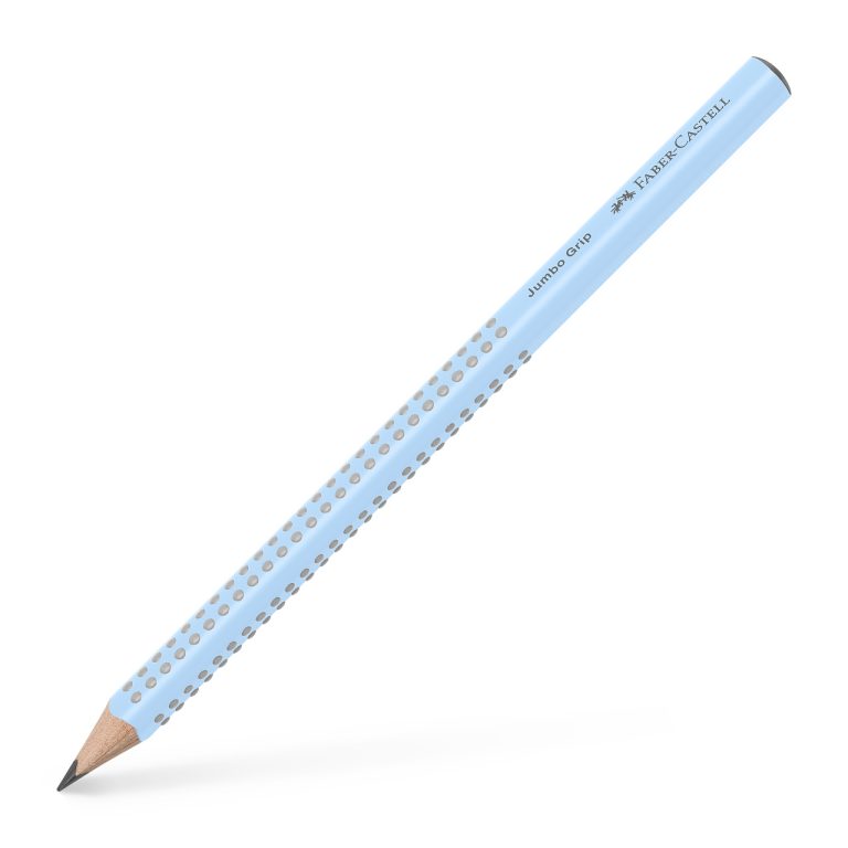 Creion Grafit B Jumbo Grip Bleu Sky Faber-Castell