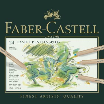Creioane Pastel Pitt 24 Culori Faber-Castell