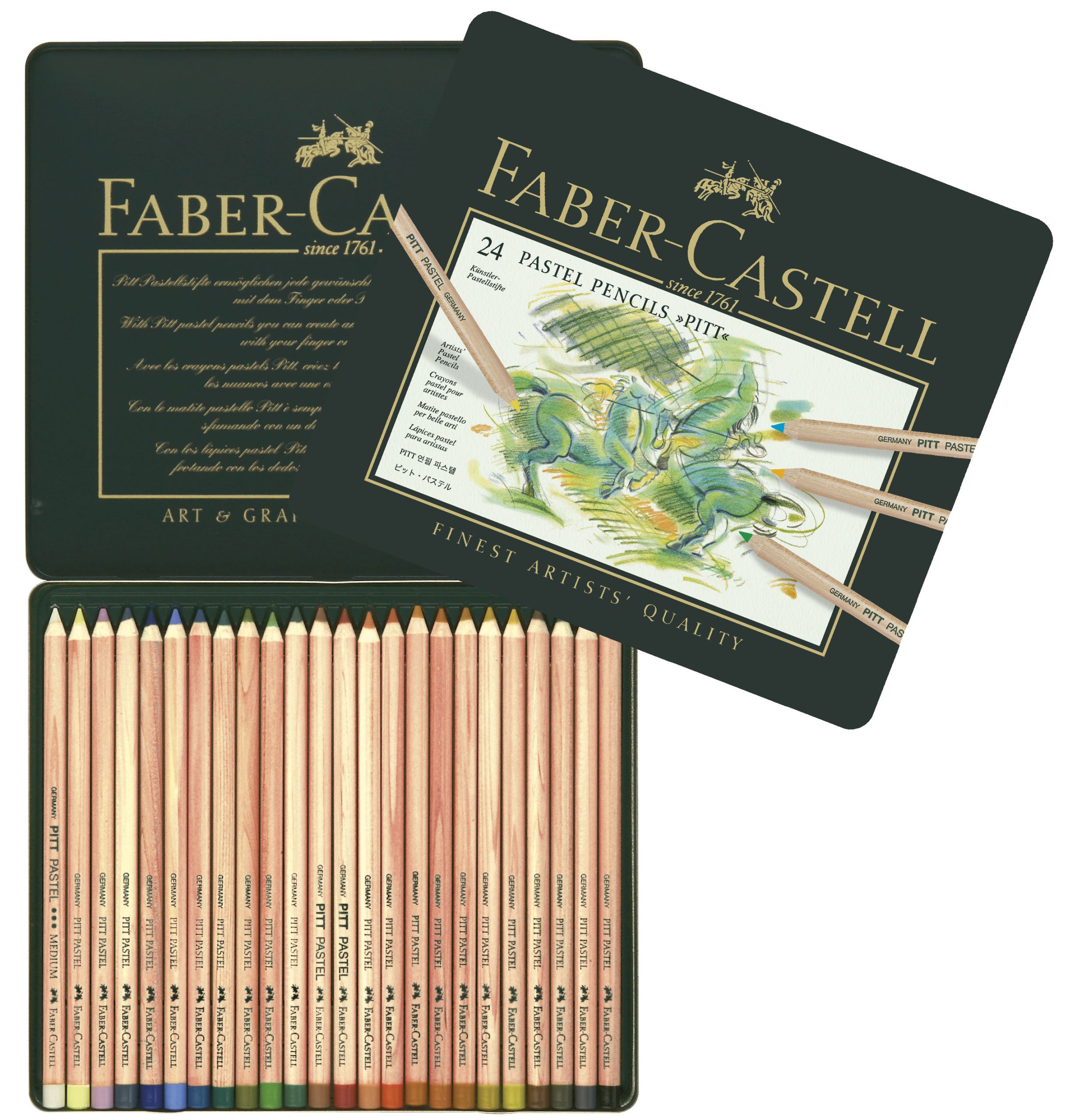 Creioane Pastel Pitt 24 Culori Faber-Castell
