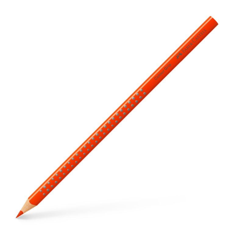 Creion Colorat Grip Portocaliu Faber-Castell