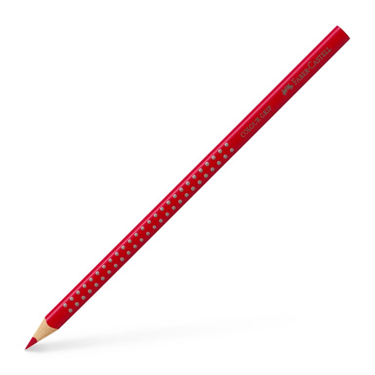 Creion Colorat Grip Rosu Intens Faber-Castell