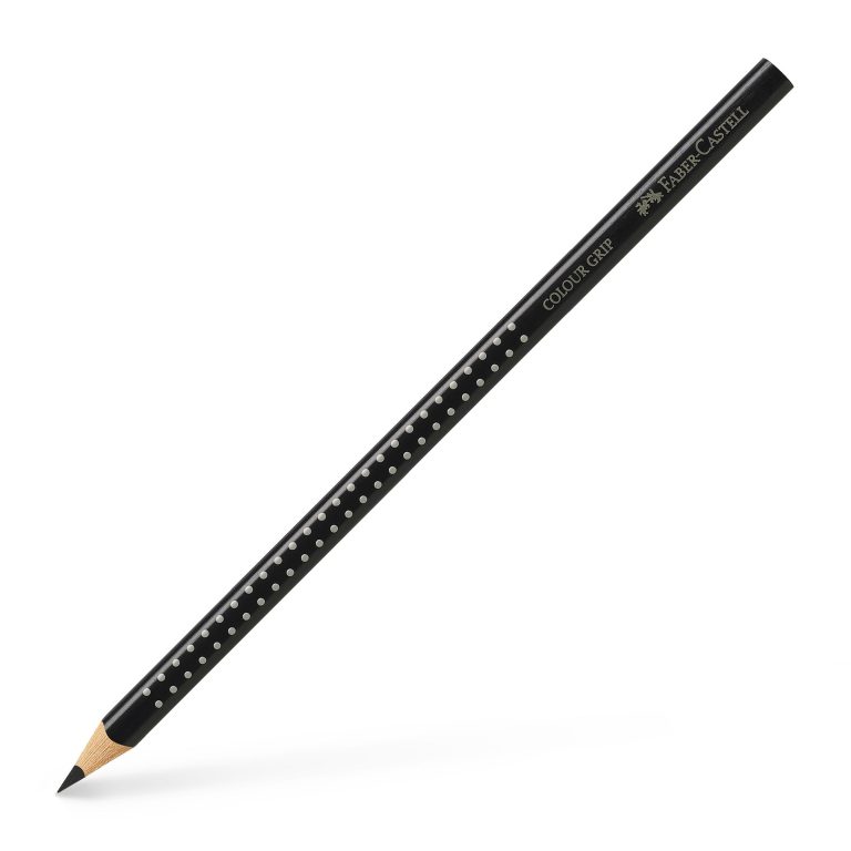 Creion Colorat Grip Negru Faber-Castell