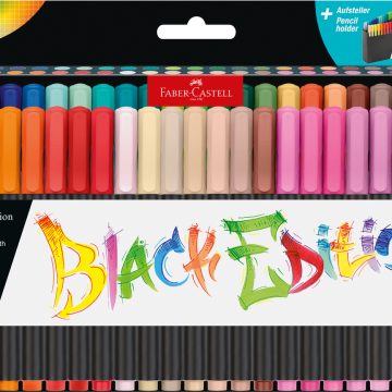 Brush Pens Black Edition Set 50 Culori Faber-Castell