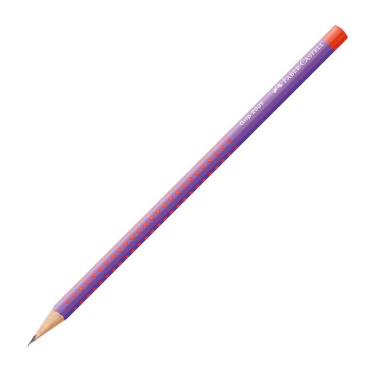 Creion Grafit B Grip 2001 Flow Violet-Portocaliu Faber-Castell