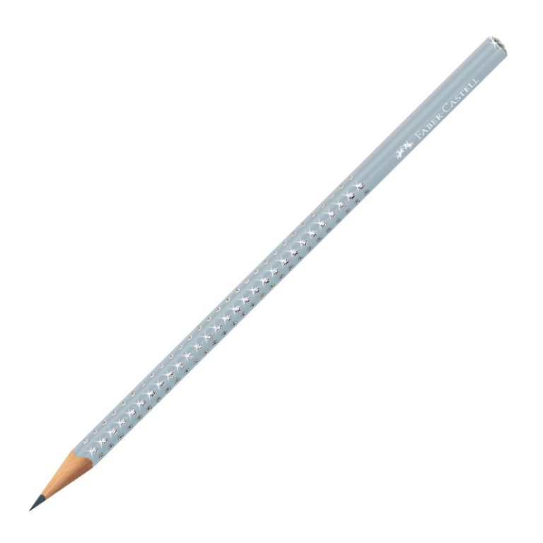 Creion Grafit B Sparkle Gri Icy 2026 Faber-Castell