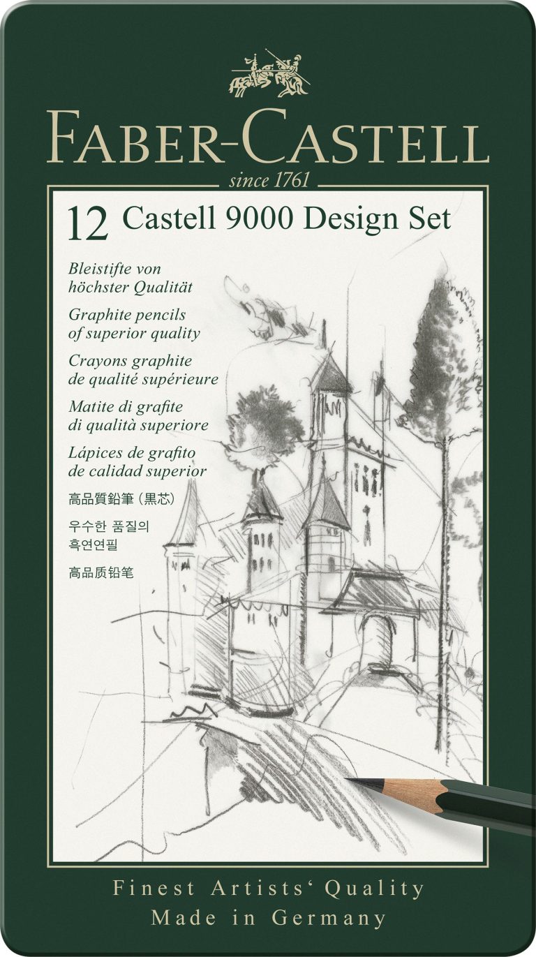 Set Design 12 Buc Creion Grafit Castell 9000 Faber-Castell