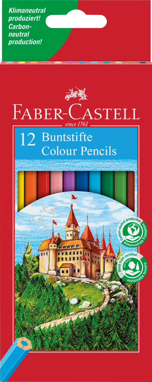 Creioane Colorate 12 Culori Faber-Castell