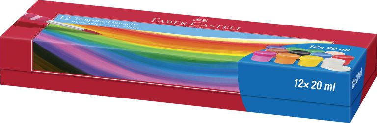 Guase 12 Culori 20ml Faber-Castell
