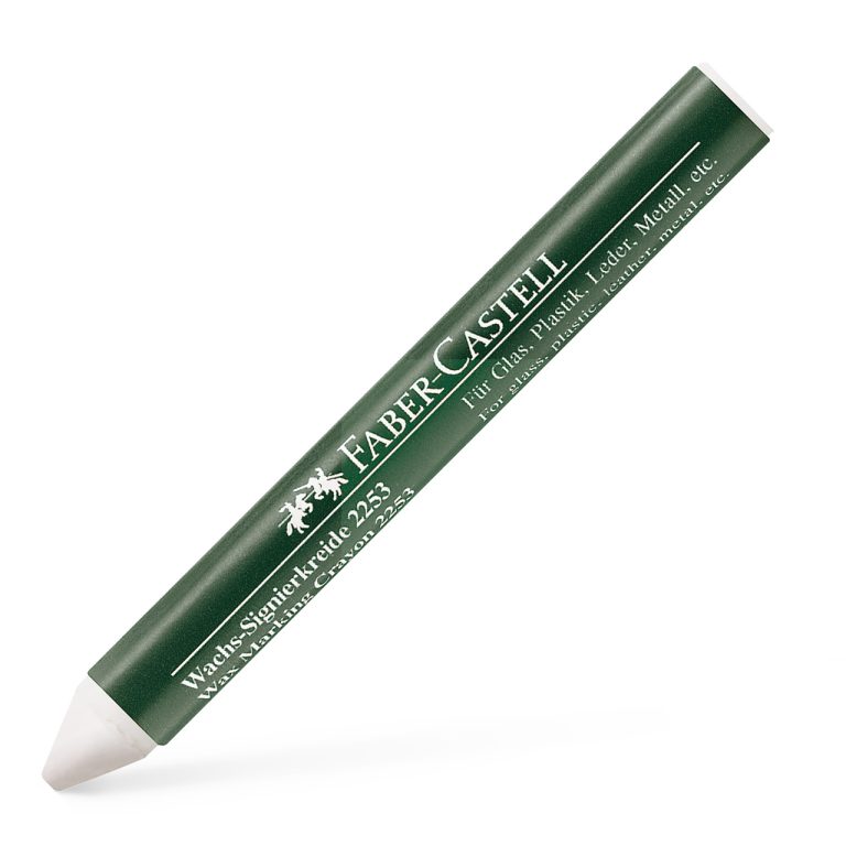 Creion Cerat 2253 Suprafete Lucioase Alb Faber-Castell