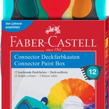 Acuarele 12 Culori Turcoaz Connector Faber-Castell