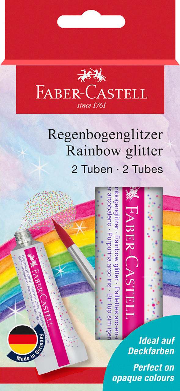 Glitter Rainbow Set 2X12ml Faber-Castell