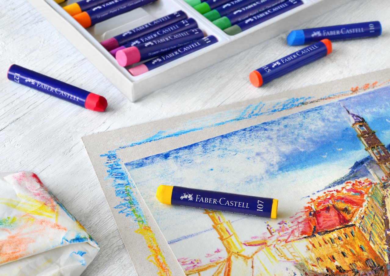 Creioane Ulei Pastel 36 Culori Faber-Castell