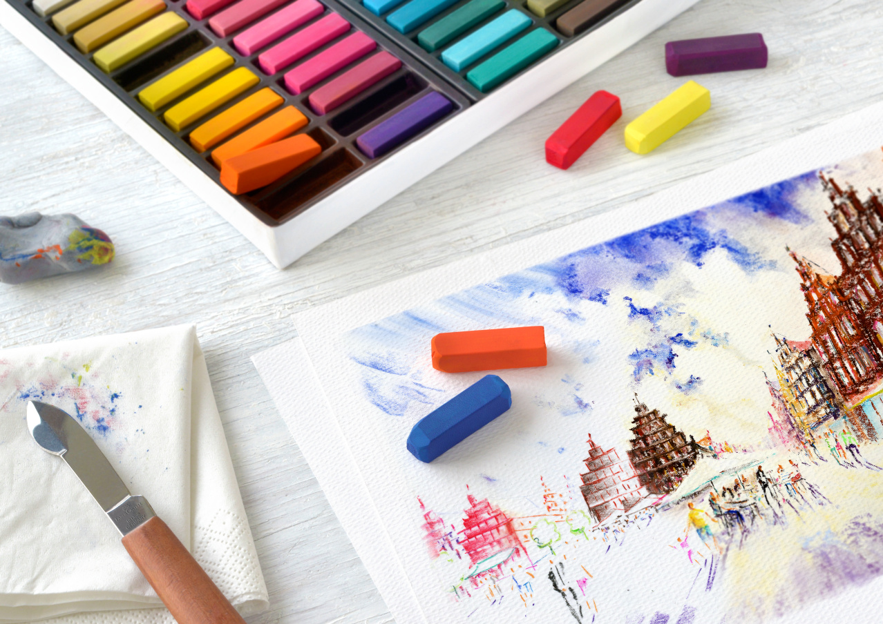 Creioane Pastel Soft Mini 48 Culori Faber-Castell