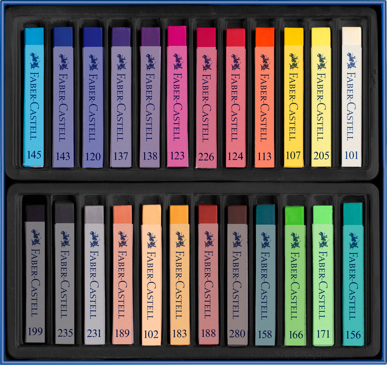 Creioane Pastel Soft 24 Culori Faber-Castell