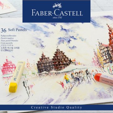 Creioane Pastel Soft 36 Culori Faber-Castell