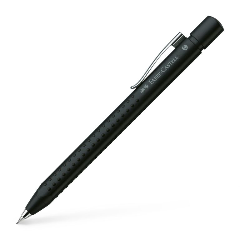 Creion Mecanic 0.7mm Negru Metalizat Grip 2011 Faber-Castell
