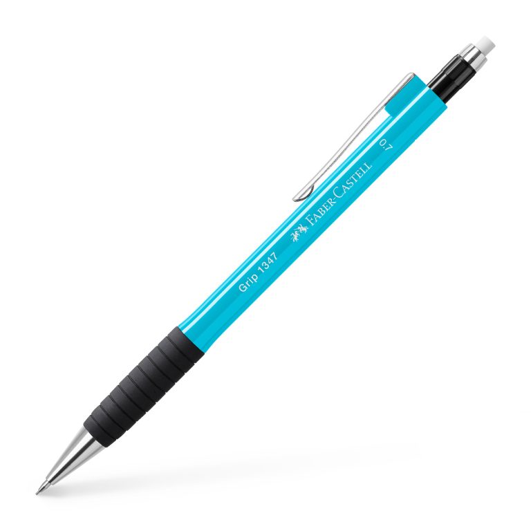 Creion Mecanic 0.7mm Albastru Deschis Grip 1347 Faber-Castell