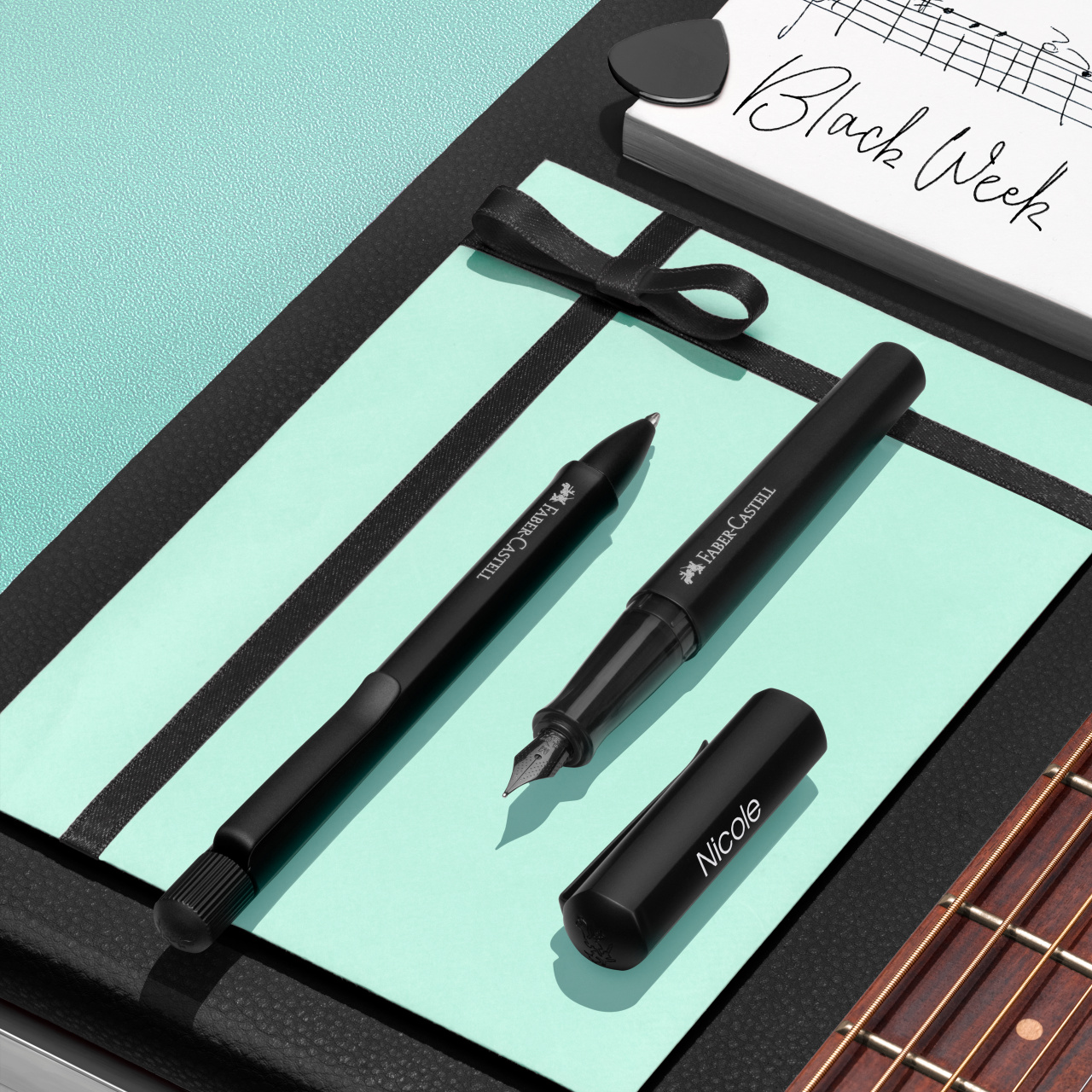 Pix Hexo Negru Mat Faber-Castell