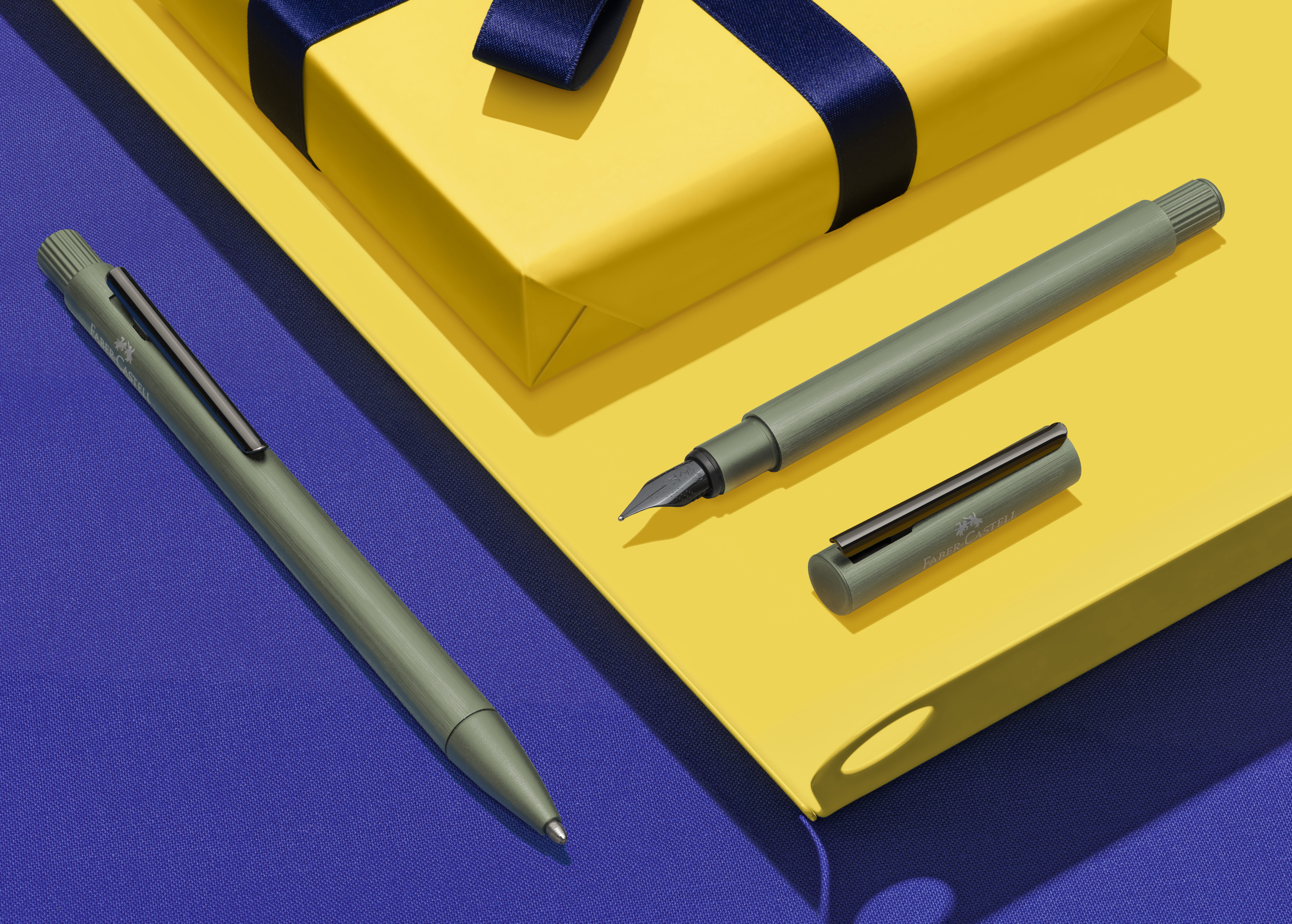 Roller Neo Slim Aluminium Verde Faber-Castell
