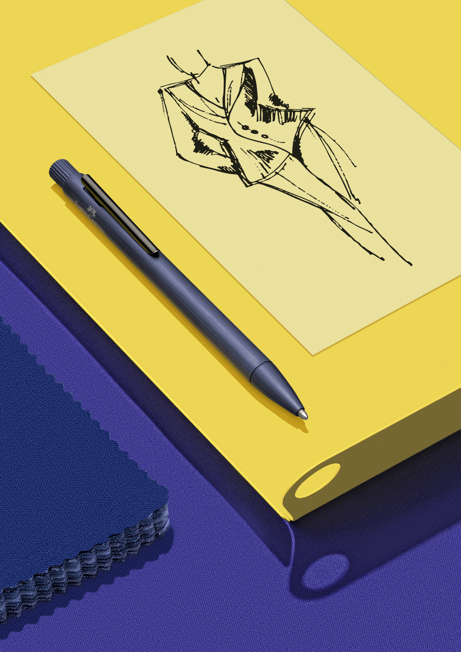 Roller Neo Slim Aluminium Albastru Faber-Castell
