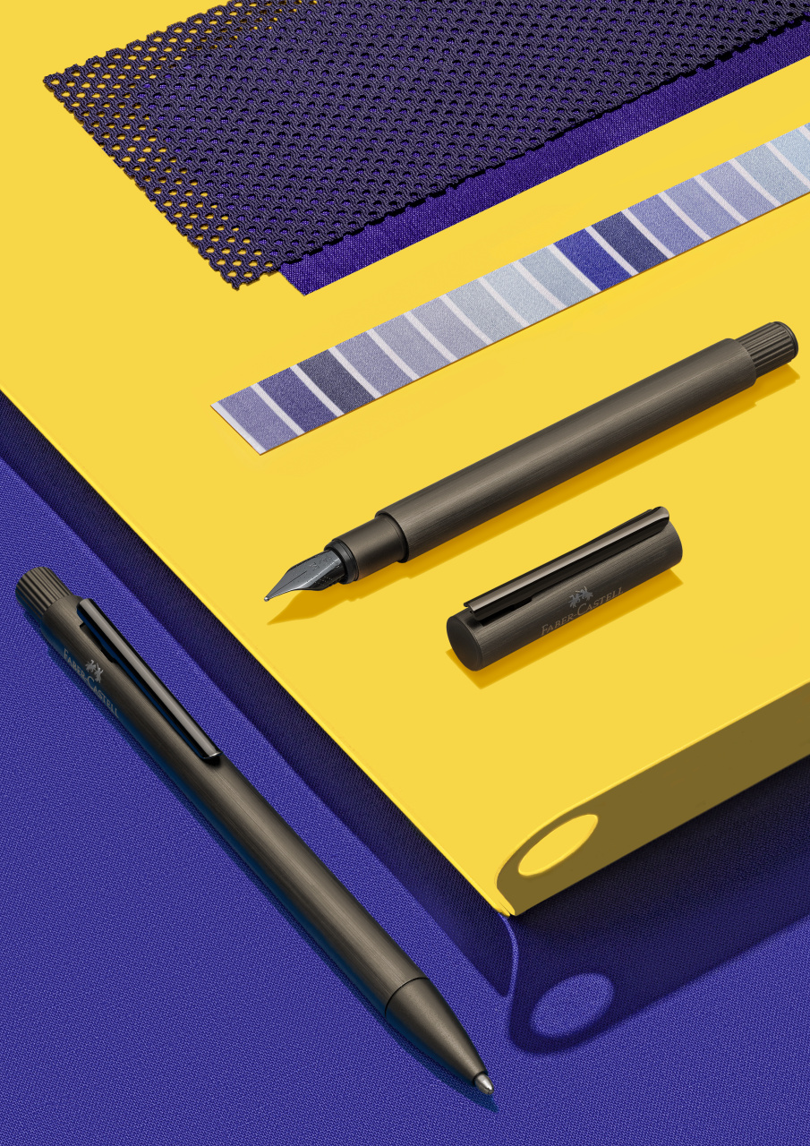 Stilou Neo Slim Aluminium Negru M Faber-Castell