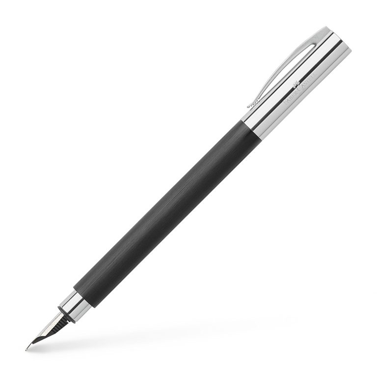 Stilou Ambition Precious Resin Negru M Faber-Castell