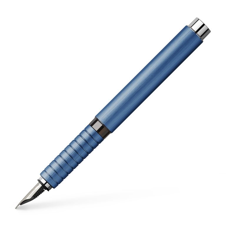 Stilou Essentio Aluminium Albastru M Faber-Castell