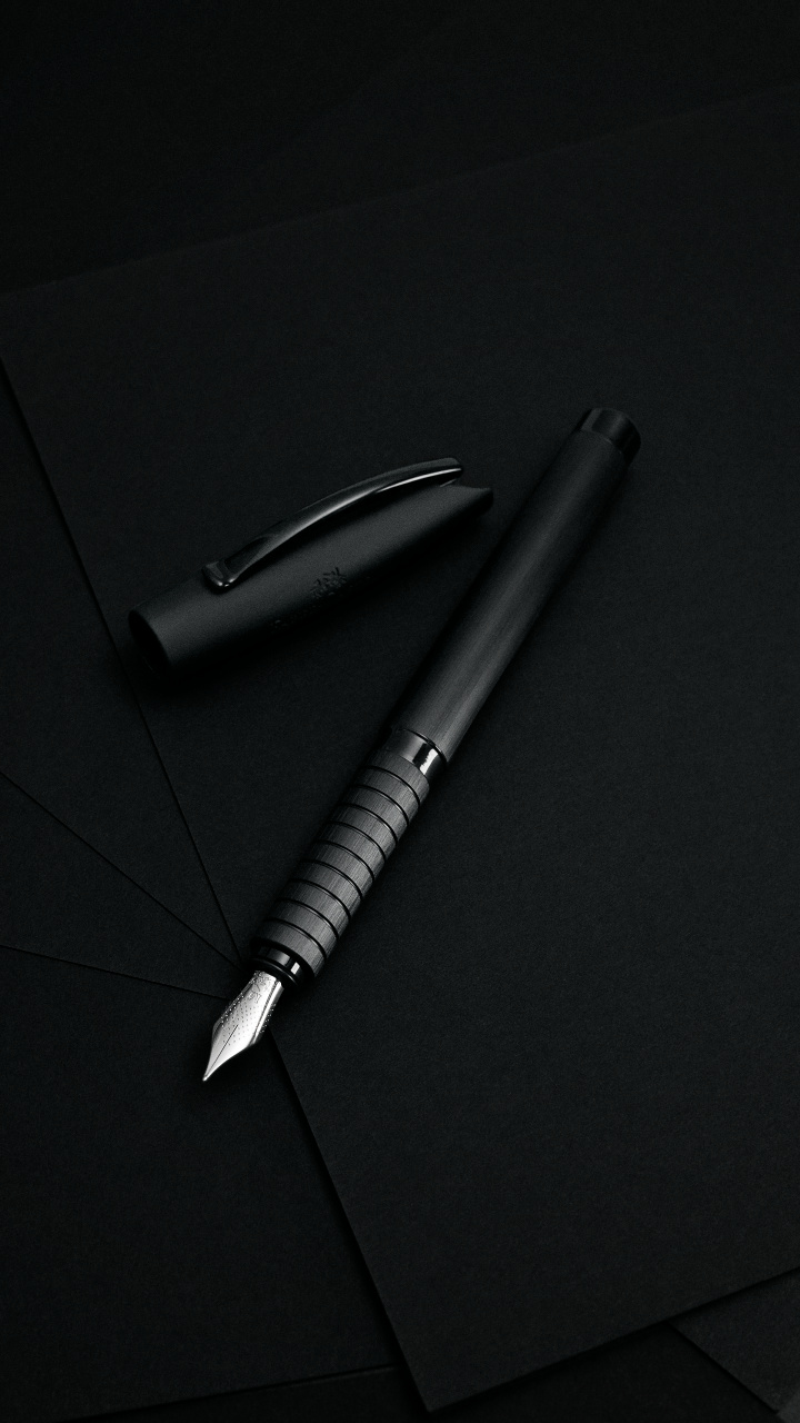 Stilou Essentio Aluminium Negru M Faber-Castell