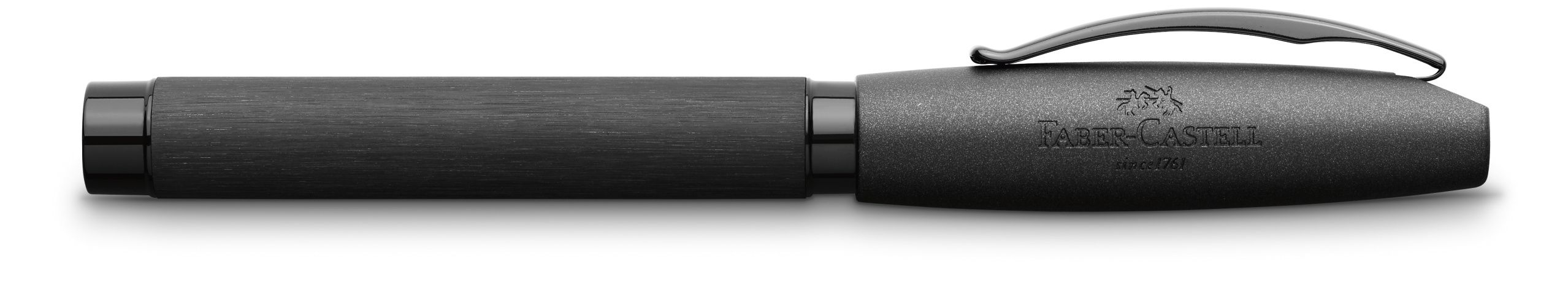 Stilou Essentio Aluminium Negru Ef Faber-Castell