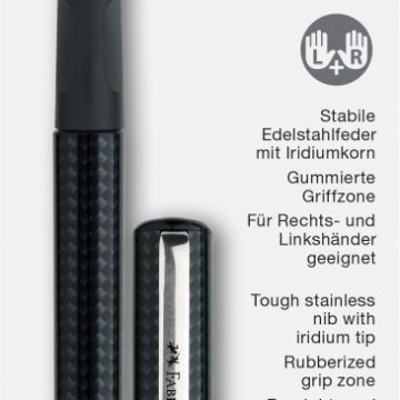 Blister Stilou Scolar Carbon + 6 Cartuse Faber-Castell