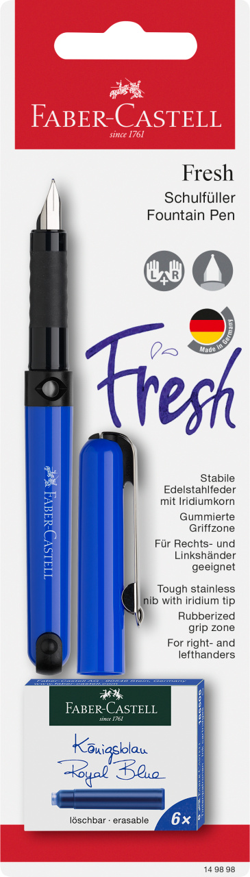 Blister Stilou Scolar Vario + 6 Cartuse Faber-Castell