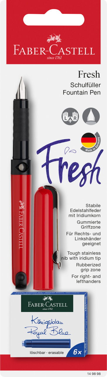 Blister Stilou Scolar Vario + 6 Cartuse Faber-Castell