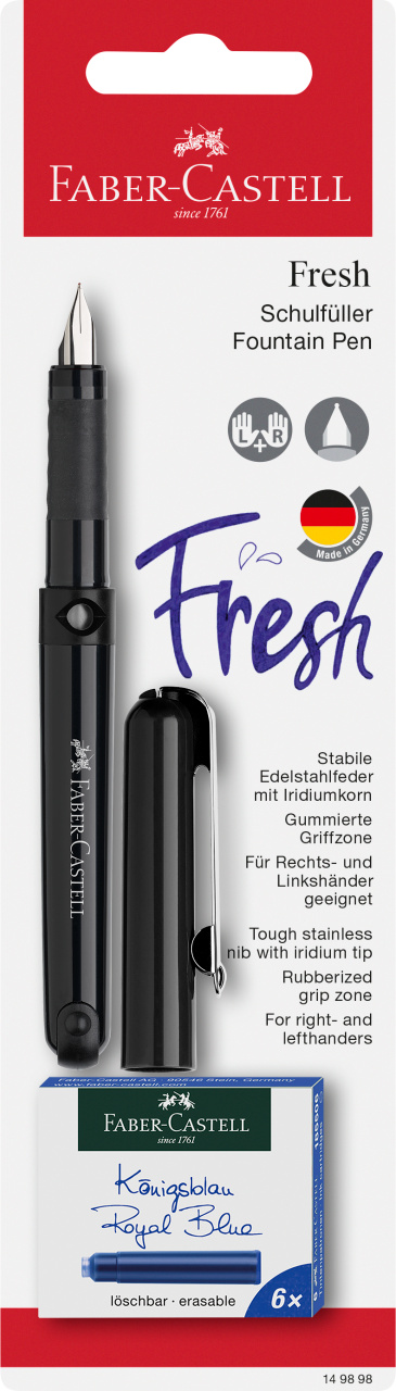 Blister Stilou Scolar Vario + 6 Cartuse Faber-Castell