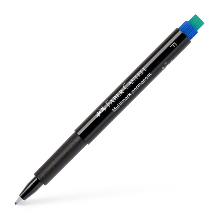 Marker Permanent Albastru F Multimark Faber-Castell
