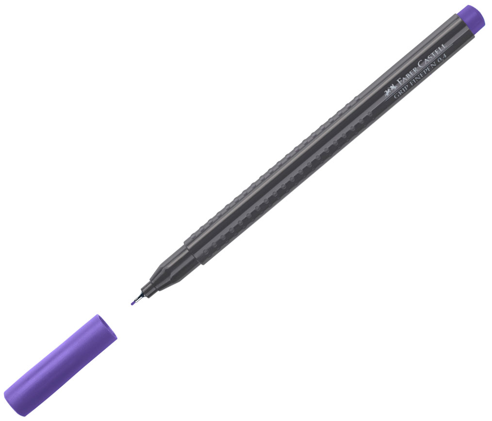 Liner 0.4mm Albastru-Violet Grip Faber-Castell